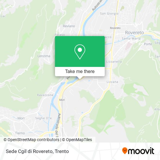 Sede Cgil di Rovereto map