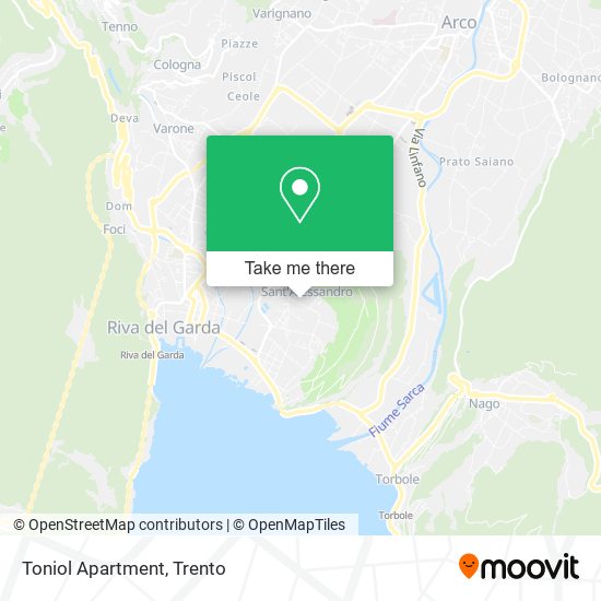 Toniol Apartment map