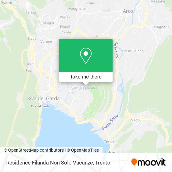 Residence Filanda Non Solo Vacanze map