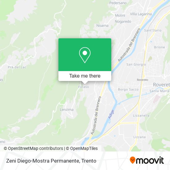 Zeni Diego-Mostra Permanente map
