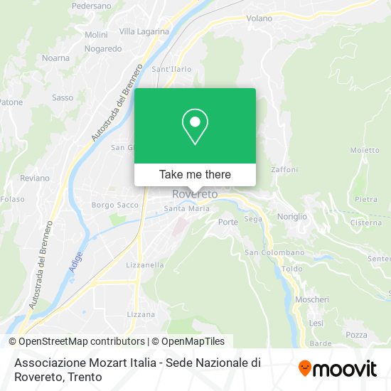 Associazione Mozart Italia - Sede Nazionale di Rovereto map