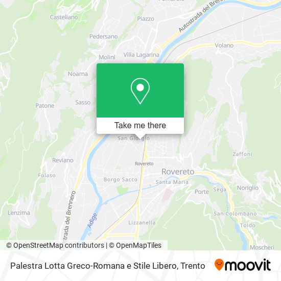 Palestra Lotta Greco-Romana e Stile Libero map