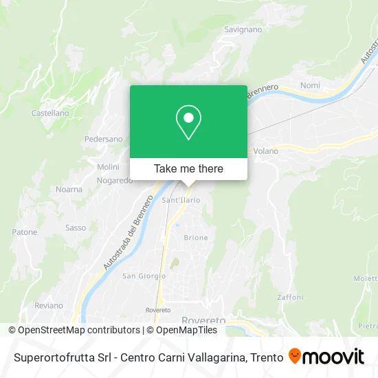 Superortofrutta Srl - Centro Carni Vallagarina map