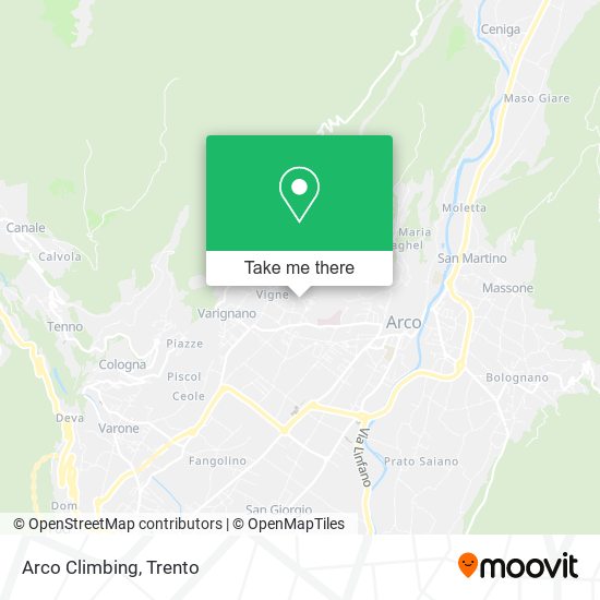 Arco Climbing map