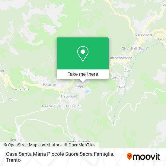 Casa Santa Maria Piccole Suore Sacra Famiglia map