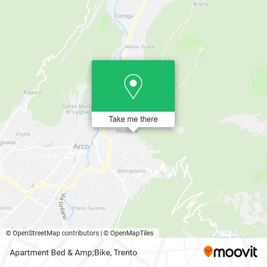 Apartment Bed & Amp;Bike map