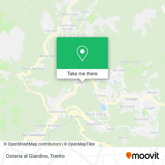 Osteria al Giardino map