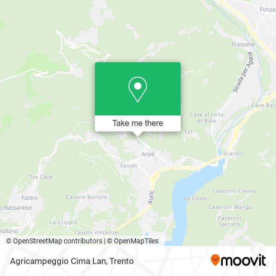 Agricampeggio Cima Lan map
