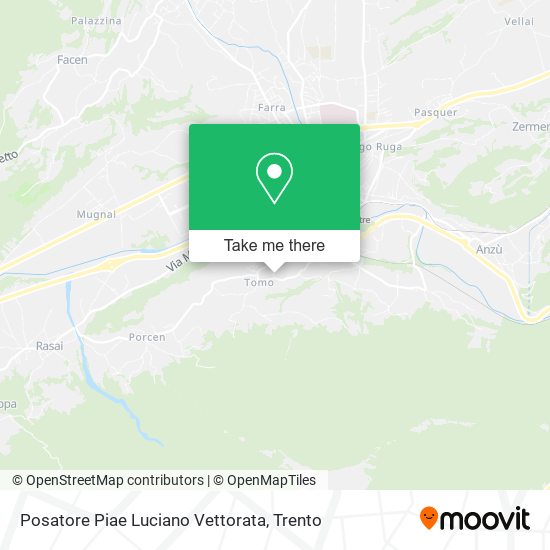 Posatore Piae Luciano Vettorata map