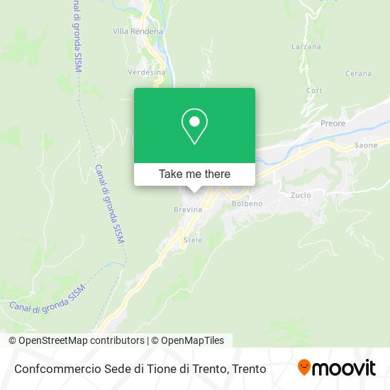 Confcommercio Sede di Tione di Trento map