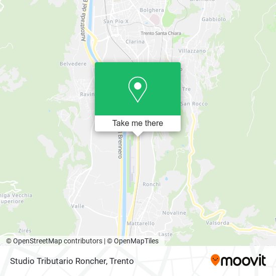 Studio Tributario Roncher map