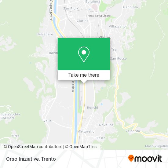 Orso Iniziative map