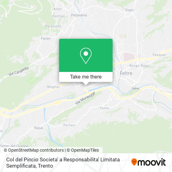 Col del Pincio Societa' a Responsabilita' Limitata Semplificata map