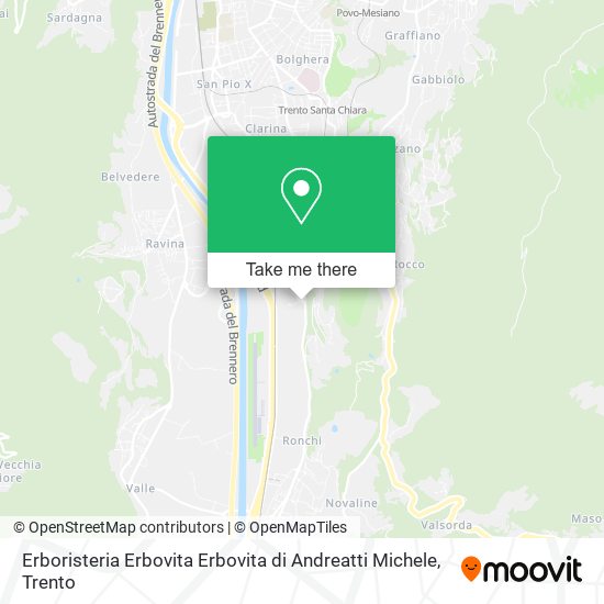 Erboristeria Erbovita Erbovita di Andreatti Michele map