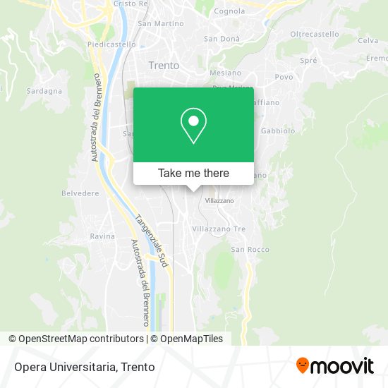 Opera Universitaria map