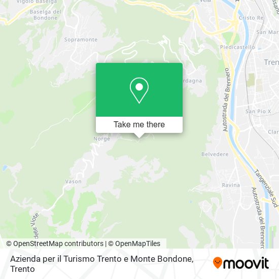 Azienda per il Turismo Trento e Monte Bondone map