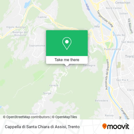 Cappella di Santa Chiara di Assisi map