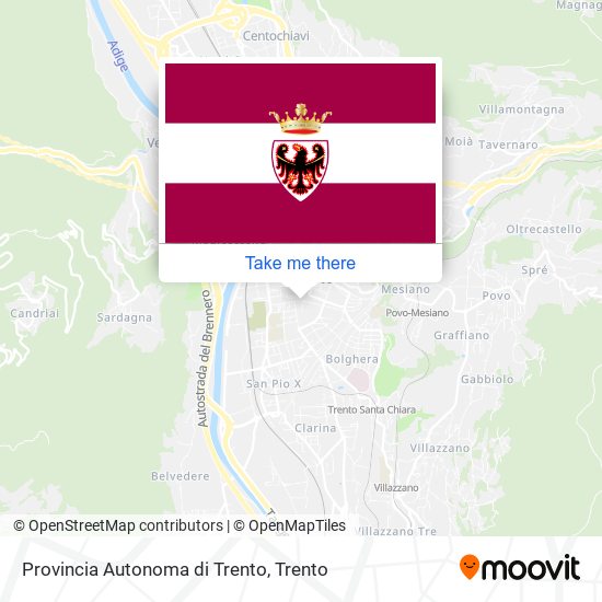 Provincia Autonoma di Trento map