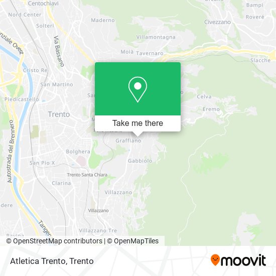 Atletica Trento map