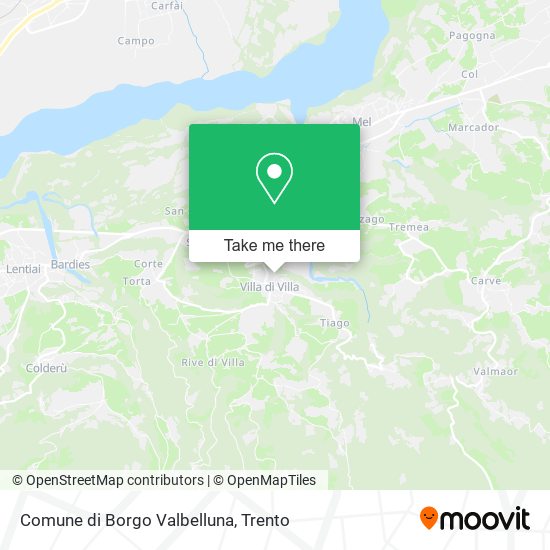Comune di Borgo Valbelluna map