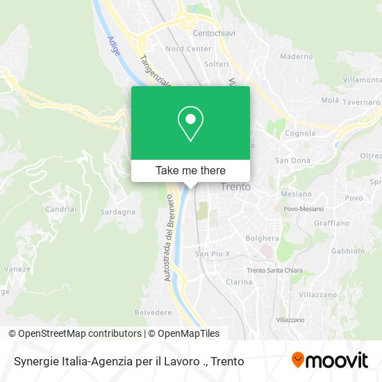 Synergie Italia-Agenzia per il Lavoro . map