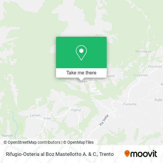 Rifugio-Osteria al Boz Mastellotto A. & C. map