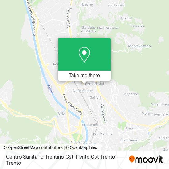 Centro Sanitario Trentino-Cst Trento Cst Trento map