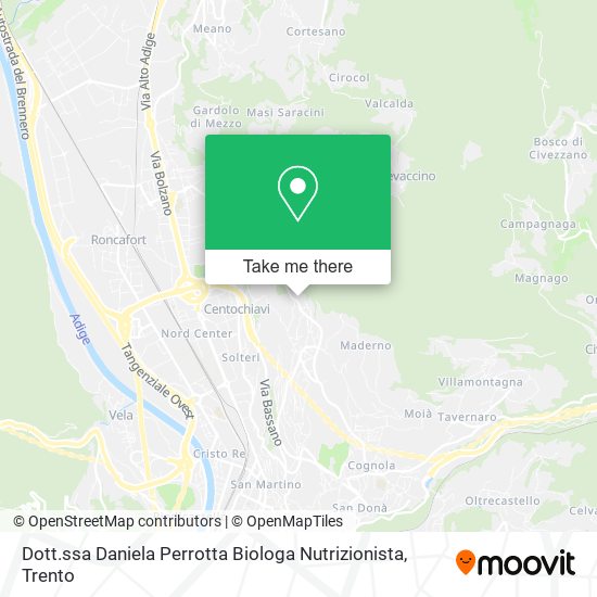 Dott.ssa Daniela Perrotta Biologa Nutrizionista map