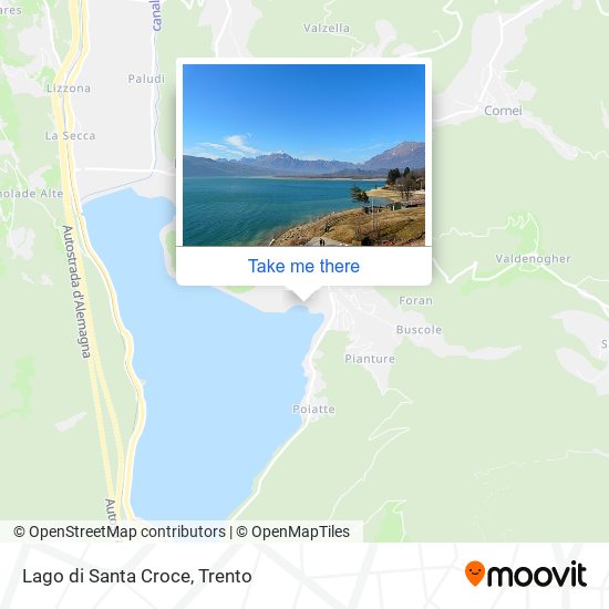 Lago di Santa Croce map