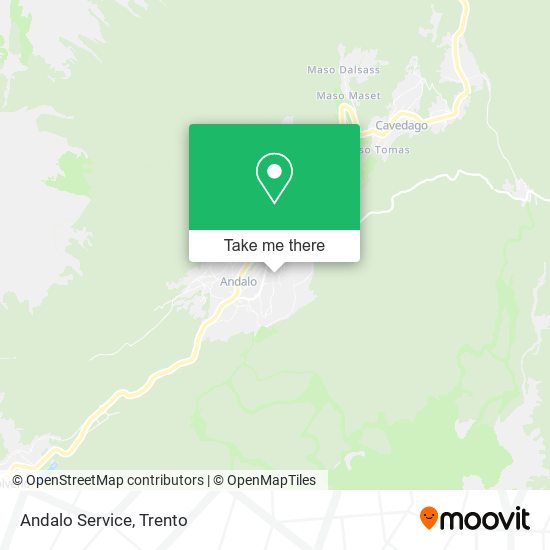 Andalo Service map