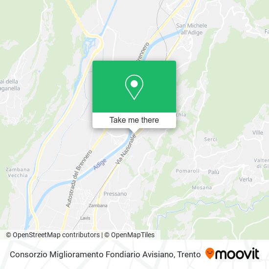 Consorzio Miglioramento Fondiario Avisiano map
