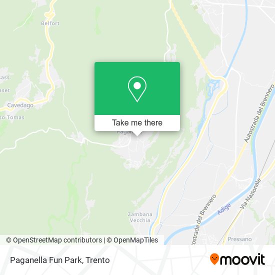 Paganella Fun Park map