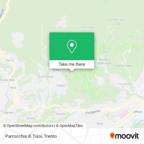 Parrocchia di Tisoi map