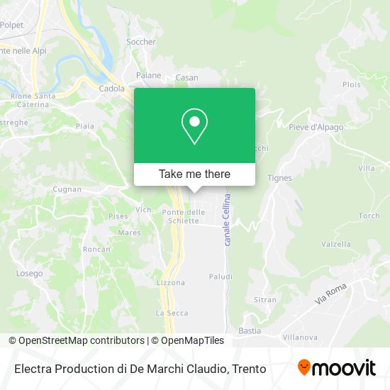 Electra Production di De Marchi Claudio map