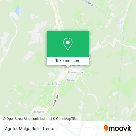 Agritur Malga Rolle map