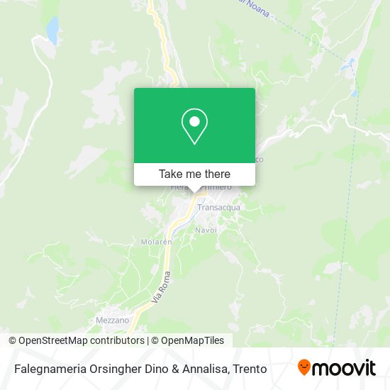 Falegnameria Orsingher Dino & Annalisa map