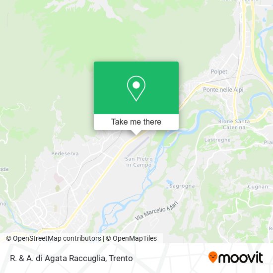 R. & A. di Agata Raccuglia map