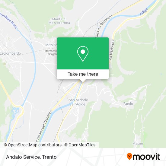 Andalo Service map
