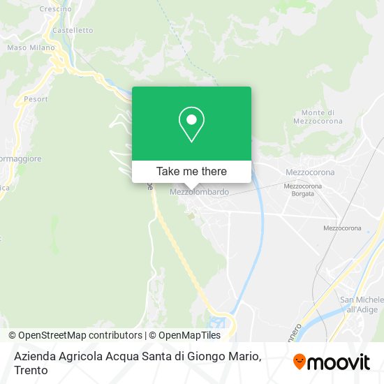 Azienda Agricola Acqua Santa di Giongo Mario map