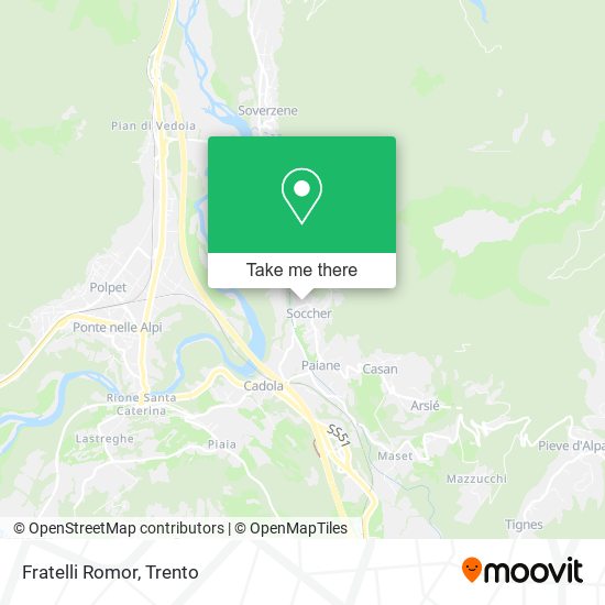 Fratelli Romor map