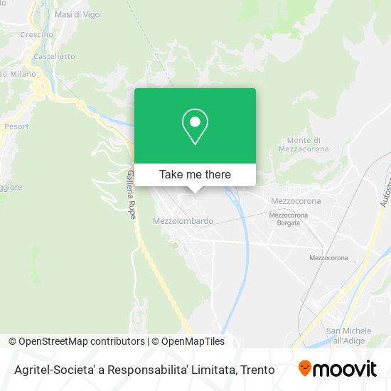 Agritel-Societa' a Responsabilita' Limitata map