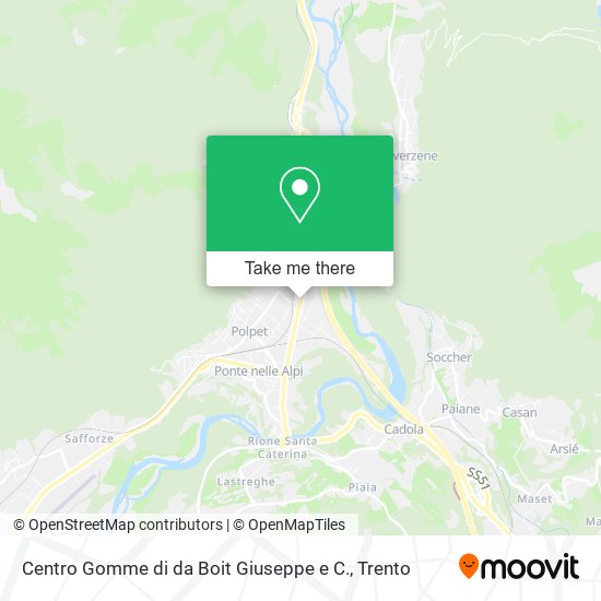 Centro Gomme di da Boit Giuseppe e C. map