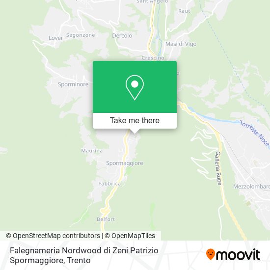 Falegnameria Nordwood di Zeni Patrizio Spormaggiore map