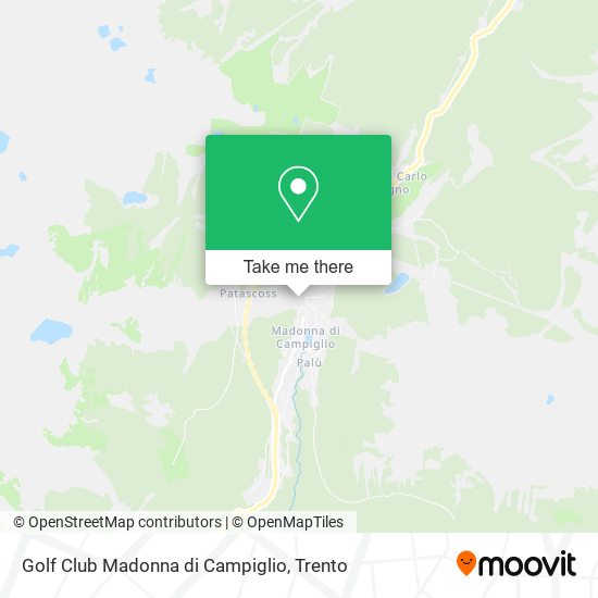 Golf Club Madonna di Campiglio map