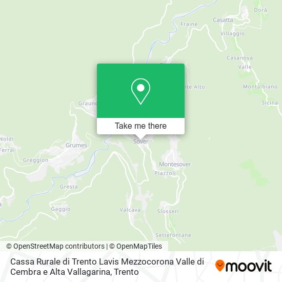 Cassa Rurale di Trento Lavis Mezzocorona Valle di Cembra e Alta Vallagarina map