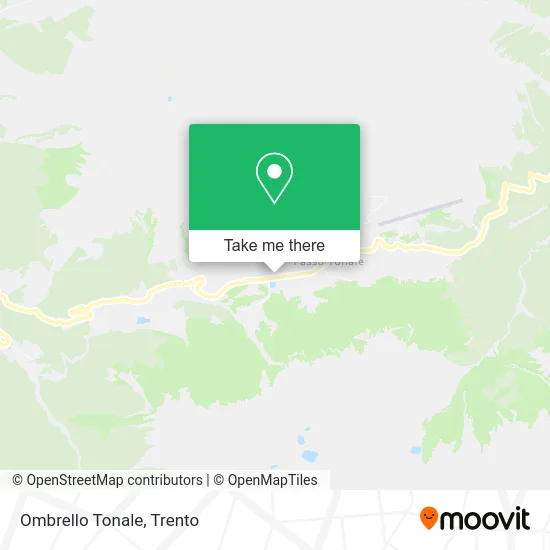 Ombrello Tonale map