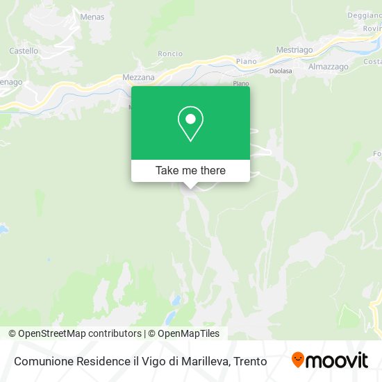 Comunione Residence il Vigo di Marilleva map