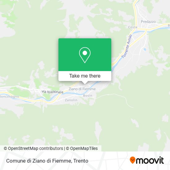 Comune di Ziano di Fiemme map