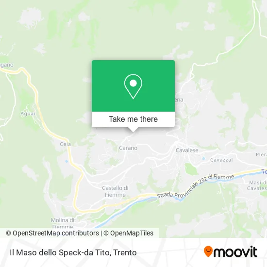 Il Maso dello Speck-da Tito map