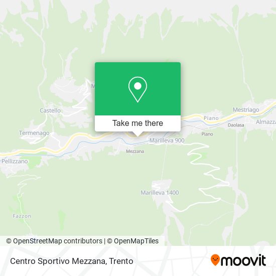 Centro Sportivo Mezzana map